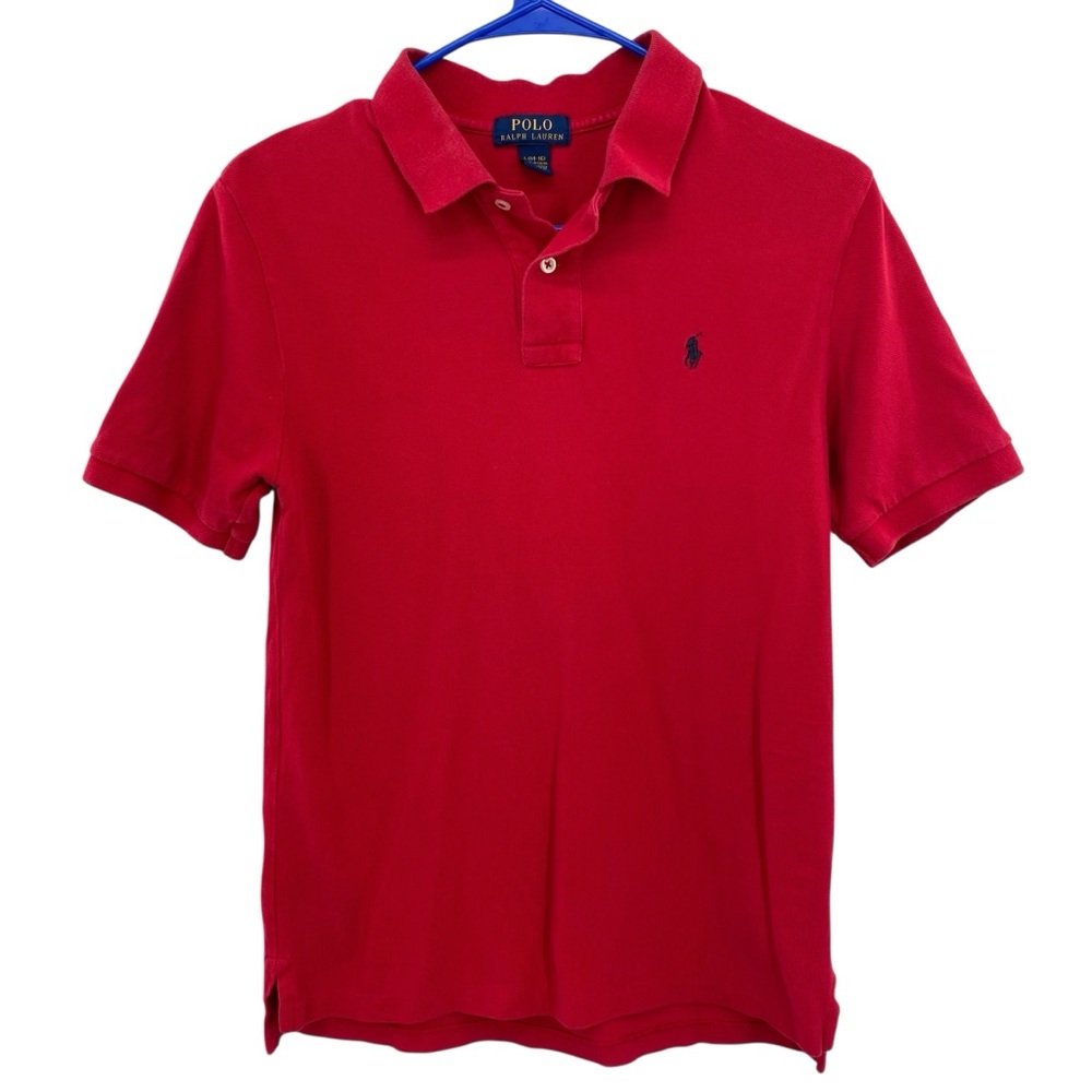 Polo Ralph Lauren Boys Red Short Sleeve Logo Embroidery Polo Shirt